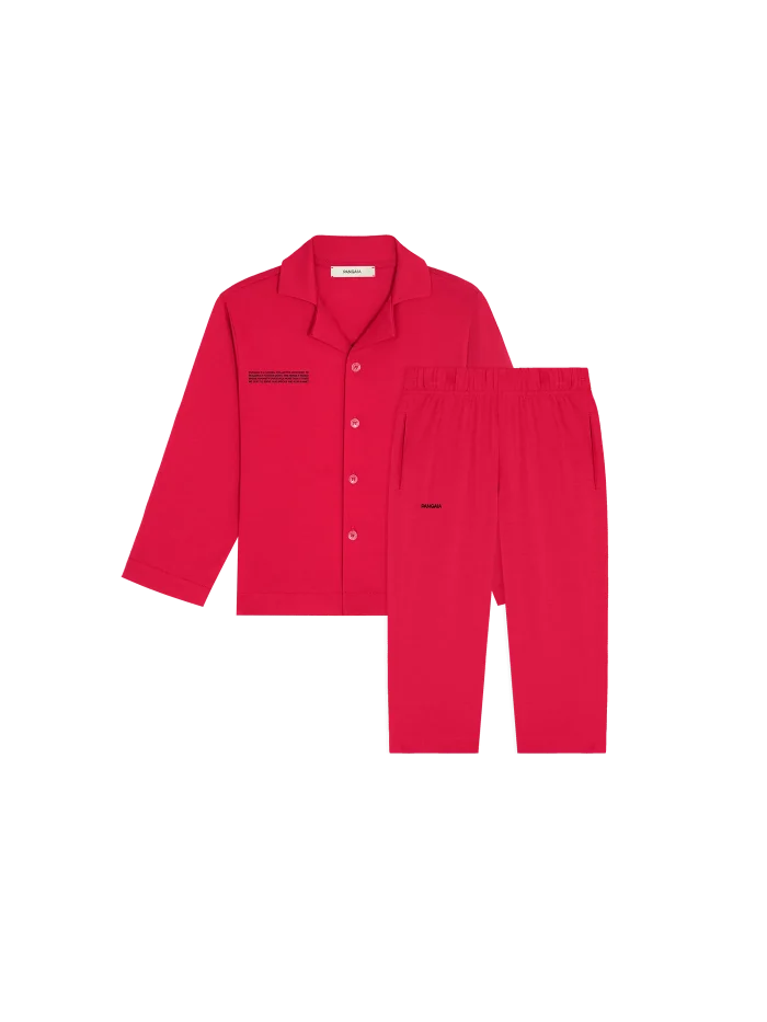 KIDS' 365 LIGHTWEIGHT LONG PLAYWEAR SET - GOJI RED