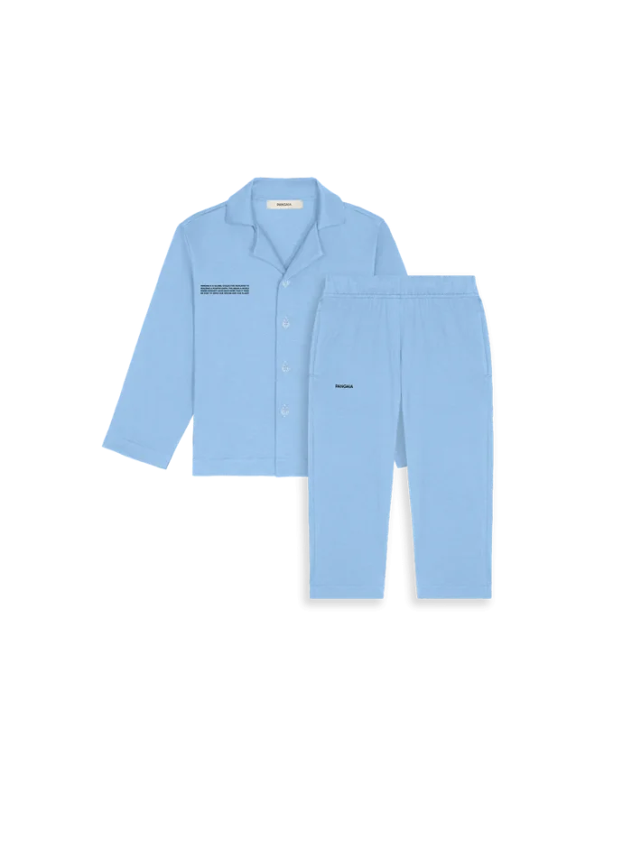 KIDS' 365 LIGHTWEIGHT LONG PLAYWEAR SET - LAKE BLUE