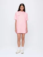 Womens Interlock T-Shirt Dress - Sakura Pink