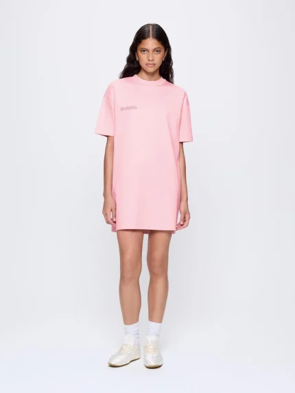 Womens Interlock T-Shirt Dress - Sakura Pink