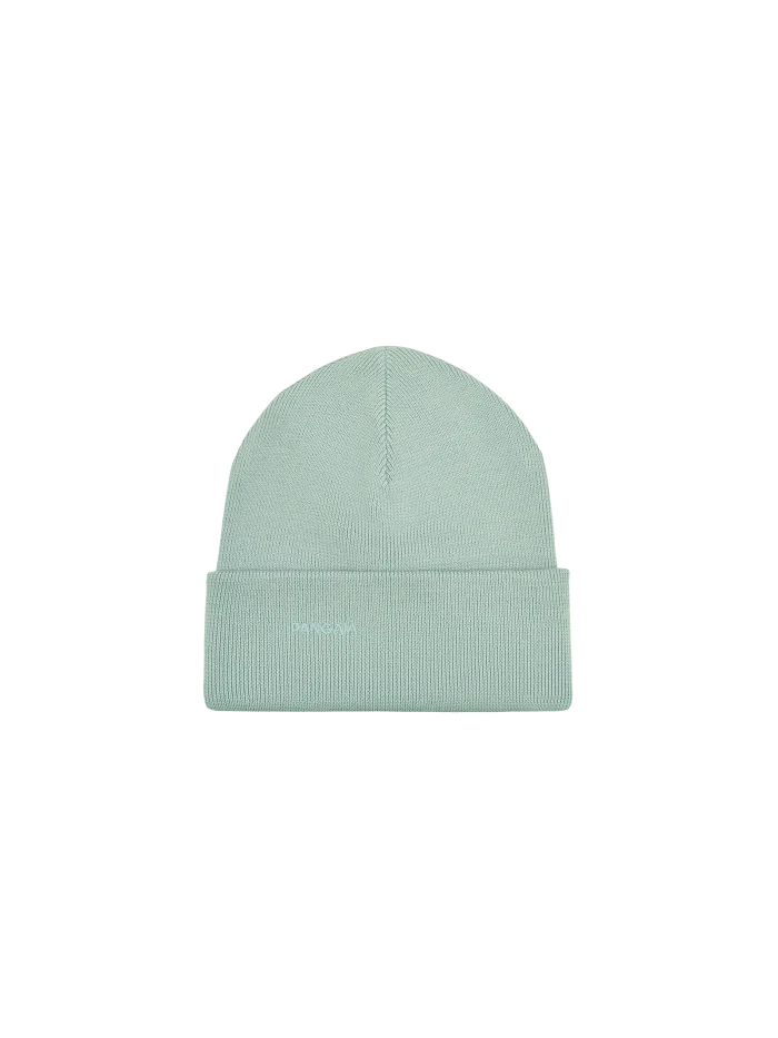 Regenerative Merino Wool Beanie - Eucalyptus Blue