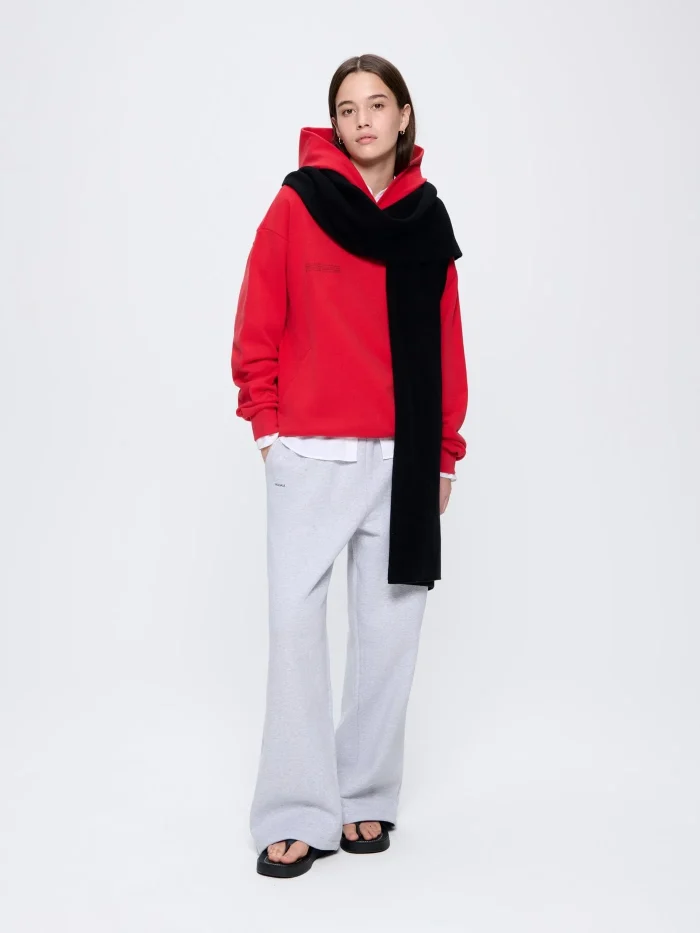 Recycled Cashmere Scarf - Black