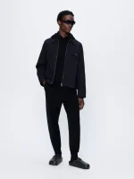 Mens Regenerative Merino Wool Hoodie - Black