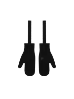 Recycled Cashmere Chunky Mittens - Black