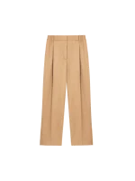 WOMENS RECYCLED WOOL TROUSERS - DESERT CAMEL