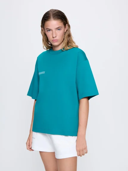 Womens Interlock Oversized T-Shirt - Malachite Green