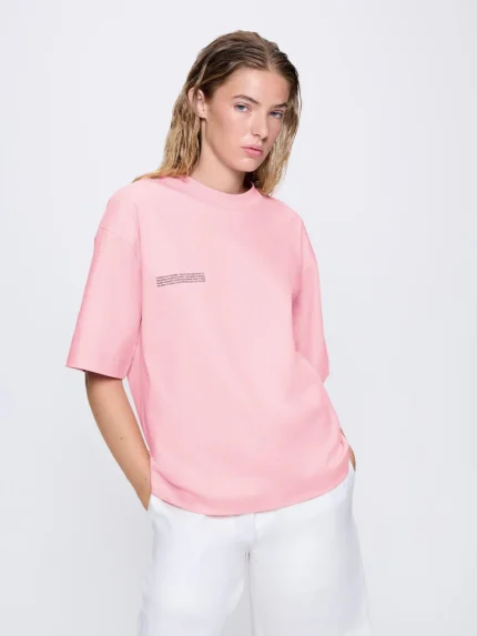 Womens Interlock Oversized T-Shirt - Sakura Pink