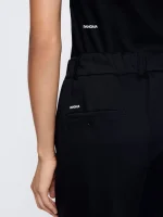 WOMENS INTERLOCK TROUSERS - BLACK