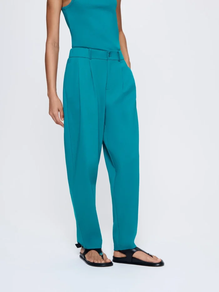 WOMENS INTERLOCK TROUSERS - MALACHITE GREEN