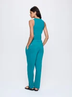 WOMENS INTERLOCK TROUSERS - MALACHITE GREEN