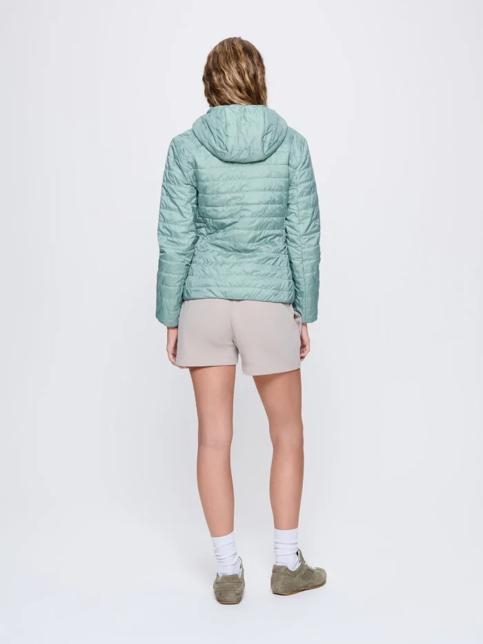 Womens Flower-Warmth Lite Jacket - Sage Green