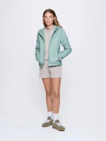 Womens Flower-Warmth Lite Jacket - Sage Green