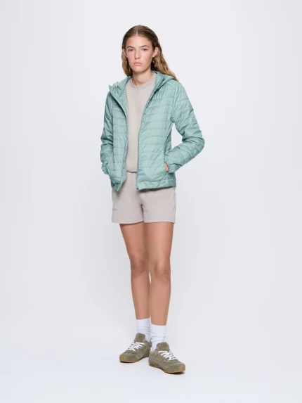 Womens Flower-Warmth Lite Jacket - Sage Green