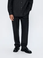 MENS RECYCLED WOOL TROUSERS - MERCURY GREY