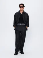 MENS RECYCLED WOOL TROUSERS - MERCURY GREY