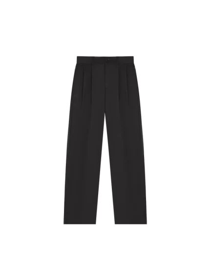 WOMENS INTERLOCK TROUSERS - BLACK