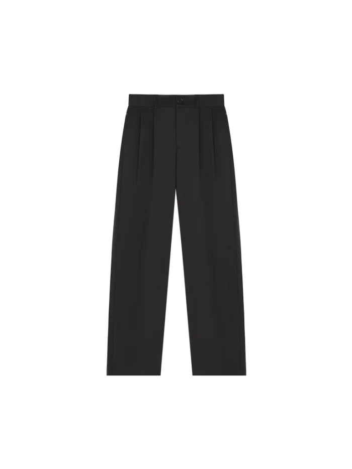 WOMENS INTERLOCK TROUSERS - BLACK