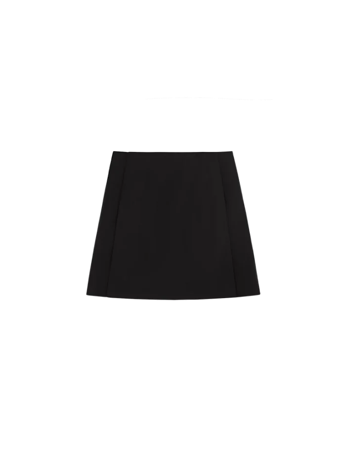 WOMEN'S (GAIA)PLNT NYLON SKIRT - BLACK
