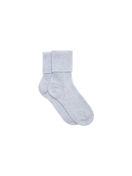 Cashmere Bed Socks—pale blue