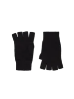 Cashmere Fingerless Gloves—black