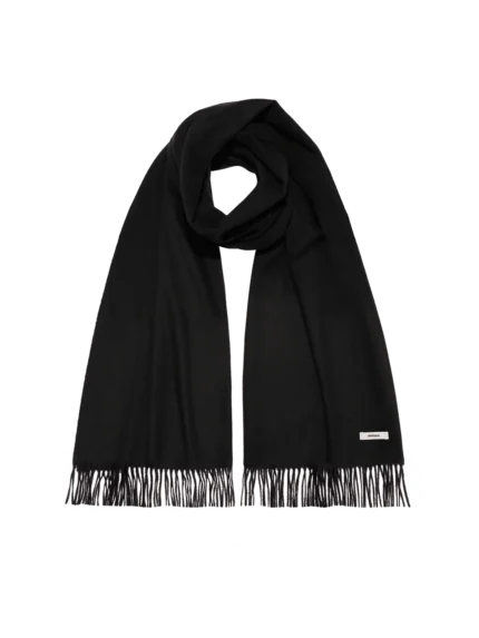 Cashmere Plain Stole—black