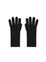 Cashmere Short Cuff Gloves—black