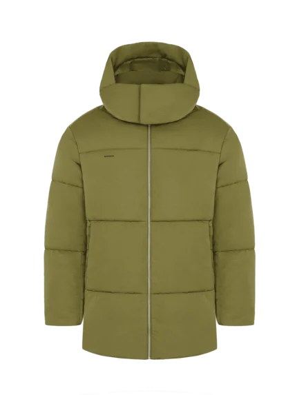 Mens DNA Flower-Warmth Long Puffer—highland green