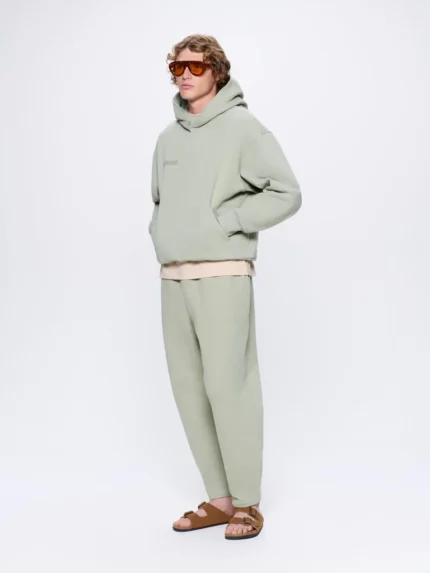 Mens Green DNA Barrel-leg Track Pants