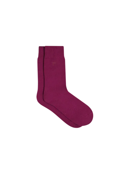 Mens Purple Cashmere Socks