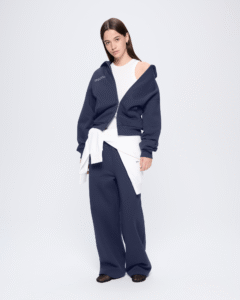 Womens 365 Heavyweight Straight Leg Track Pants - Navy