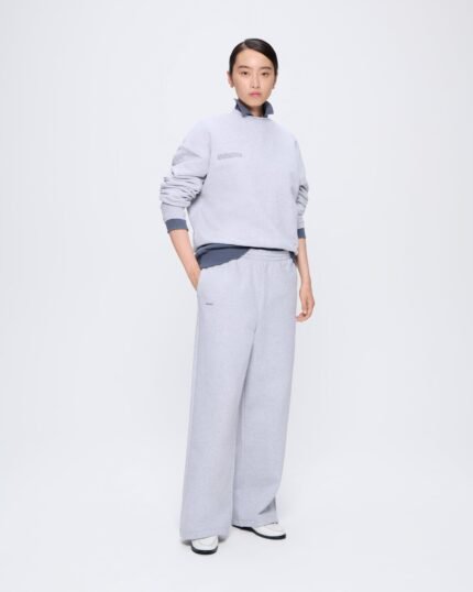 Womens 365 Midweight Straight Leg Track Pants - Grey Marl